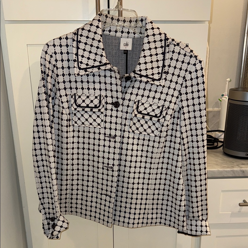 Cabi Monochrome Patterned Jacket - image 1